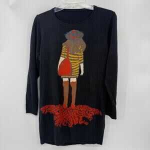 Boutique Womens Long Sweater Size S Walking Lady Boho Swifty Lightweight Top